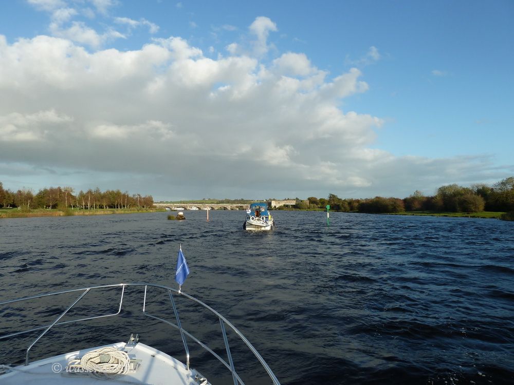 Arthur in the channel below Banagher