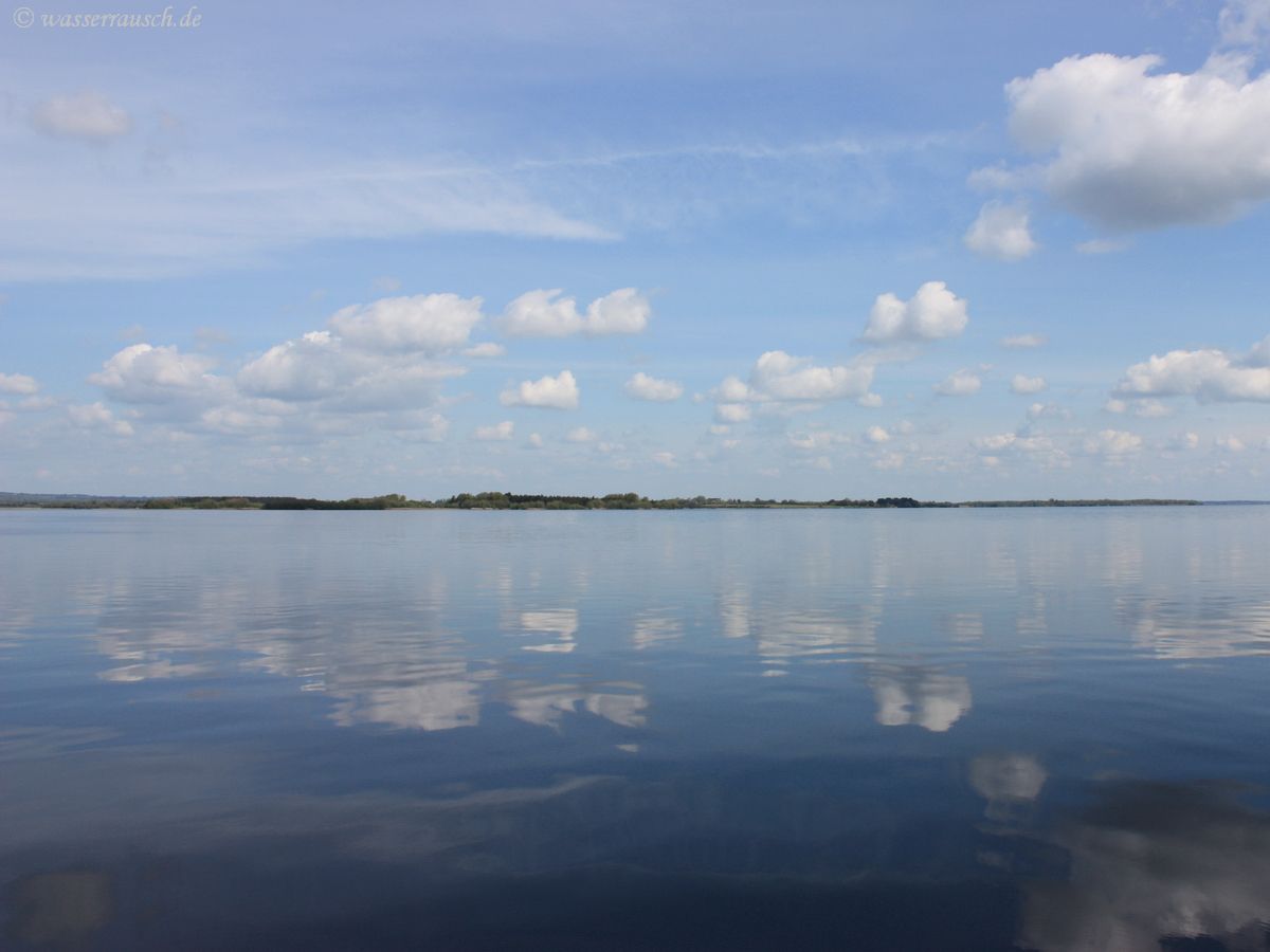 Clouds mirrored on Lough Derg